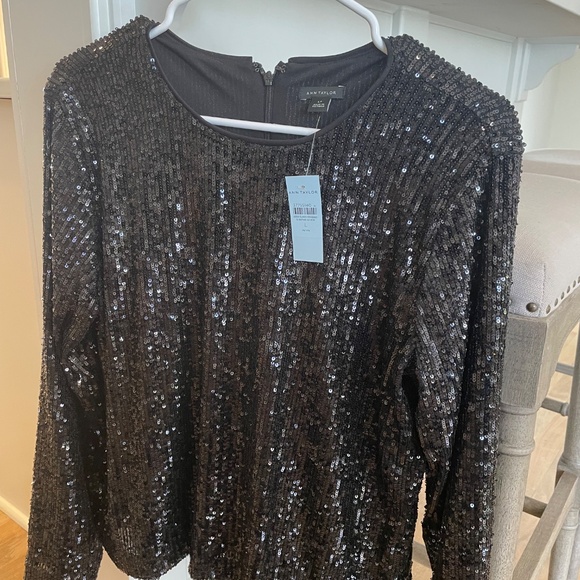 NWT Ann Taylor sequin popover PL - Picture 3 of 5